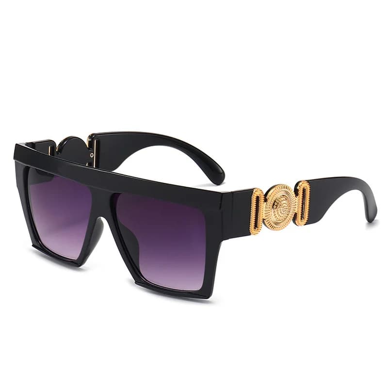 2024 Classic Luxury Women Sunglasses Large Frame Lady Sun Glasses Vintage Plastic Shopping Oculos De Sol Feminino Shades Eyewear