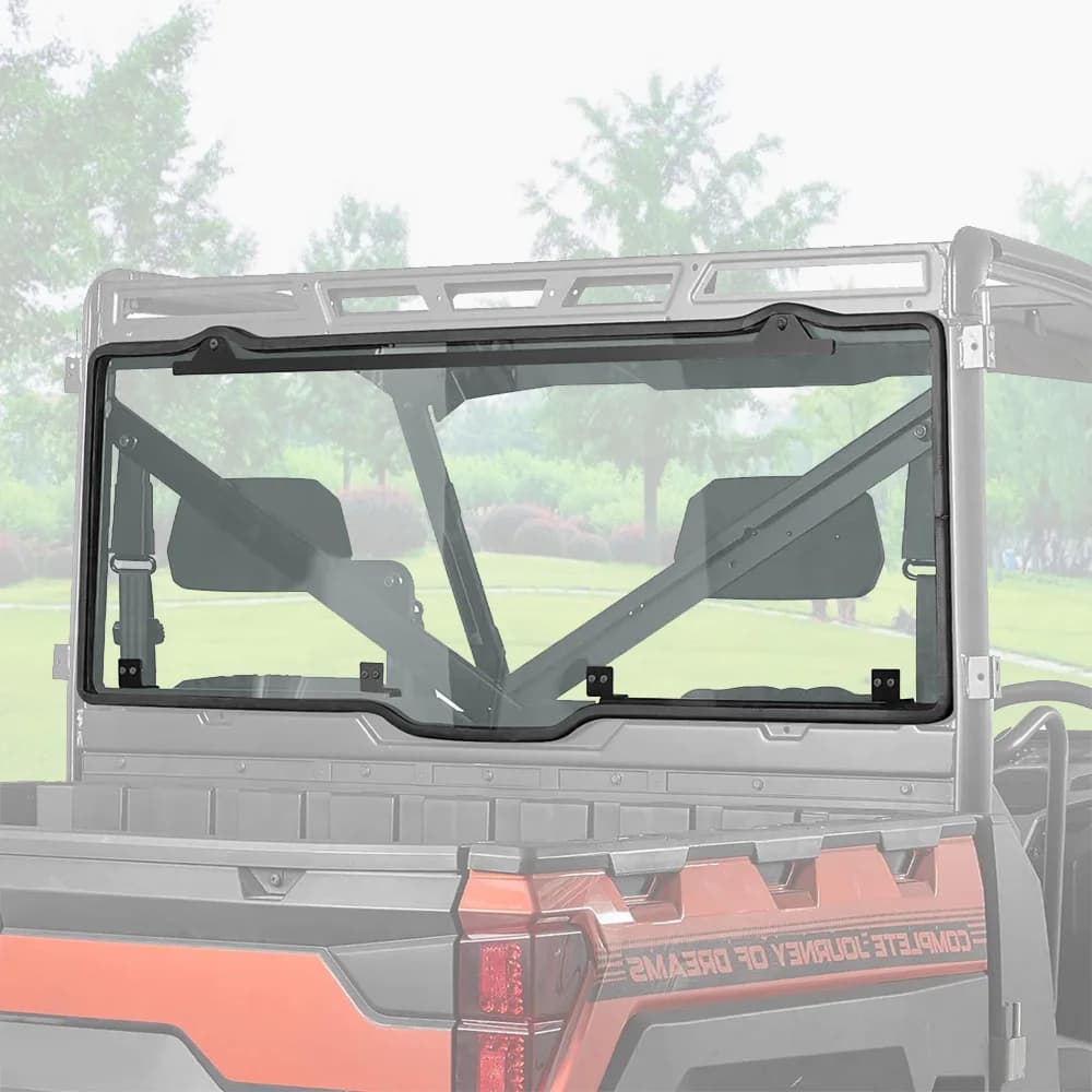 Rear Window Windshield SCRATCH-RESISTANT Compatible with Polaris Ranger XP1000