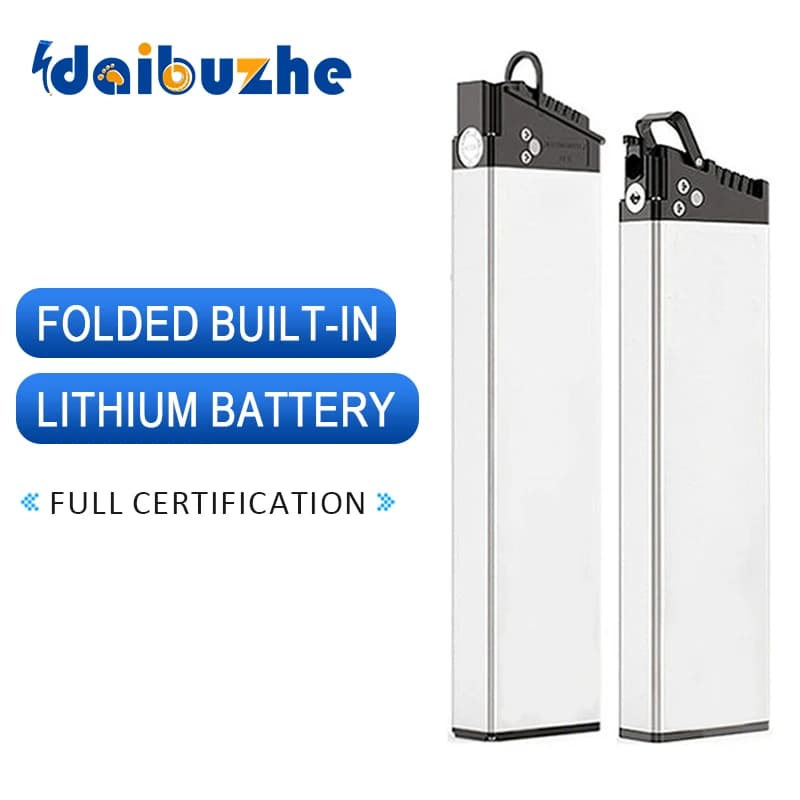 Folding bicycle with built-in 48V10.4Ah lithium battery box and hidden folding bike 430MM 360mm folding 36V12Ah battery box