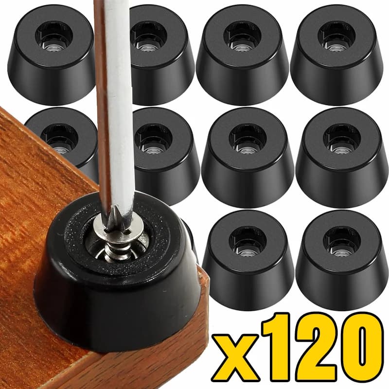 8-120Pcs Rubber Pads Floor Protectors Non-slip Cutting Board Furniture Bumper Gasket Washer Multi-size Furniture Hardware Mats