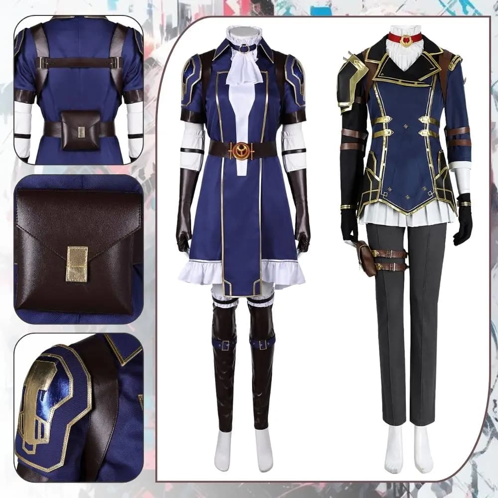 Caitlyn Arcane Cosplay Fantasia Costume Disguise for Women Jacket Hat Outfit Roleplay Female Outfits Halloween Carnival Suit