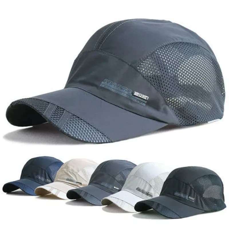 Dry Running Baseball Summer Mesh 8 Colors Gorras Cap Cap Visor Mens Hat Sport Cool Fashion 2021 Hot Quick Outdoor Popular New