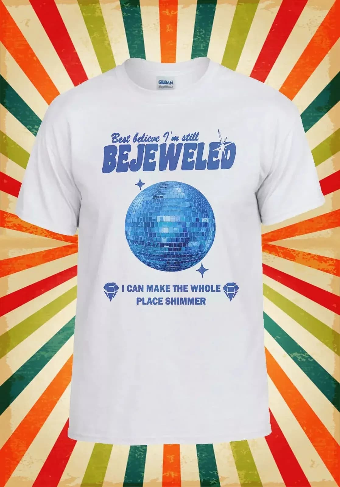 Bejeweled I Can Make the Whole Place Men Women Unisex Baseball T Shirt Top 3218
