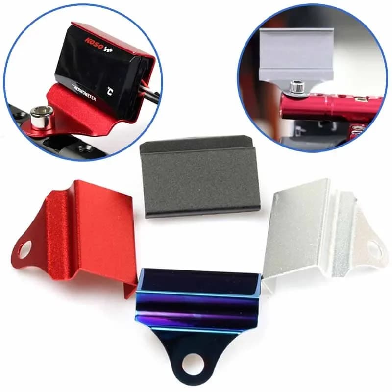 Universal Motorcycle Meter Bracket CNC Aluminum Square Bracket CNC Aluminum Square Voltmeter Tachometer Motorcycle Meter Bracket