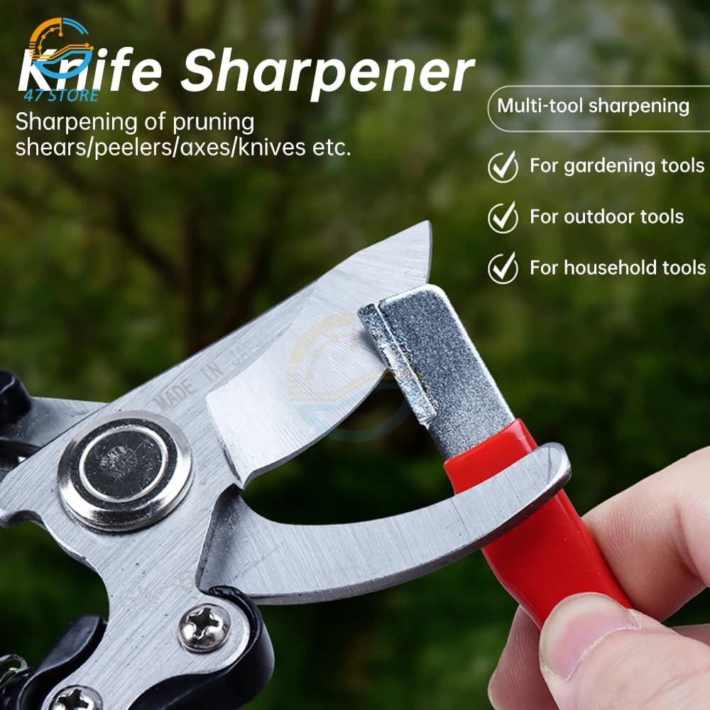 Portable Metal Cutting Tool Knife Sharpener Scissors Quick Grinding Scraper  Scissor Pruner  For All Blades Garden Scissors