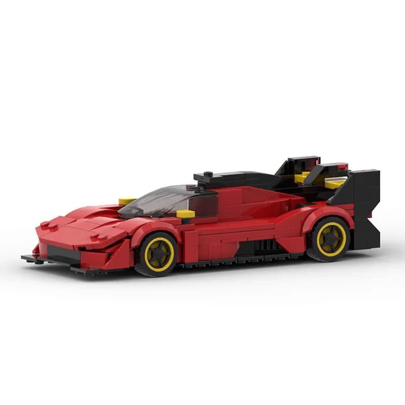 Super car Model Ferraried 499p Red Model Roadsters Building Blocks Bricks Toy Kid Gift Building Block Children's Toys