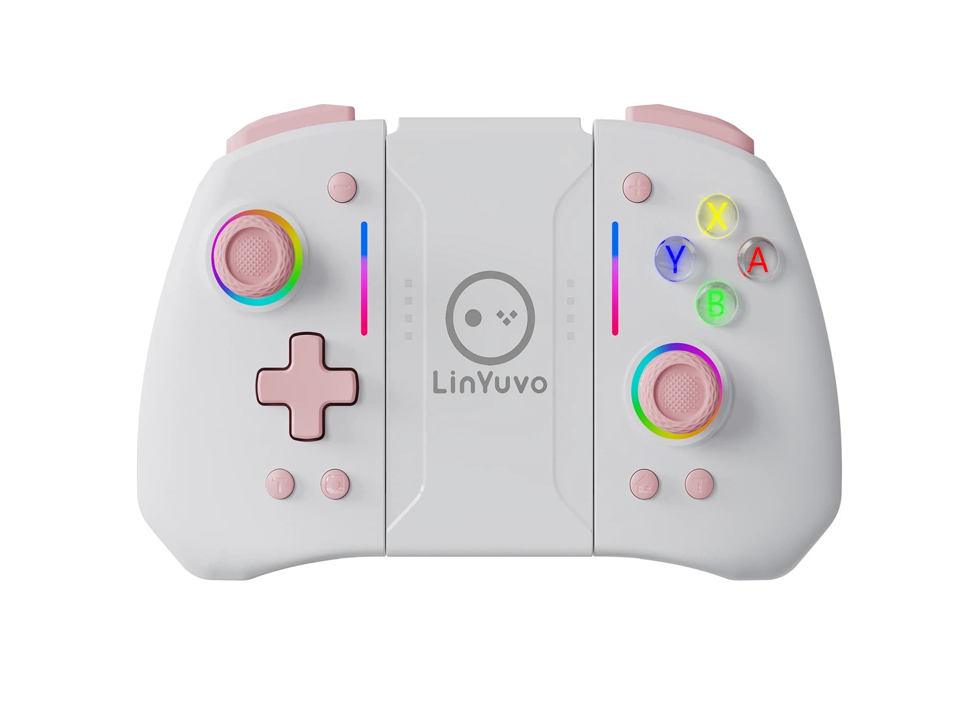 LinYuvo Wireless Joystic for Switch/OLED Support Wake up, Gyro Axis, Turbo, Dual Vibration with dazzling Lights KS42