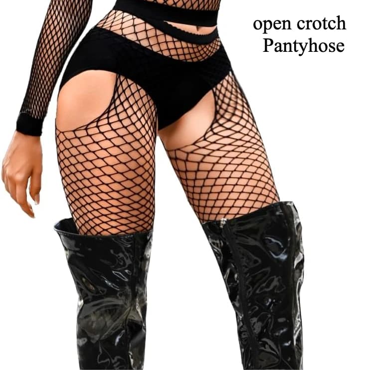 medias Crotch Pantyhose for Women Sexy Lingerie 2025 New Thigh High Tights Fishnet Transparent Stockings Womens Legging lenceria