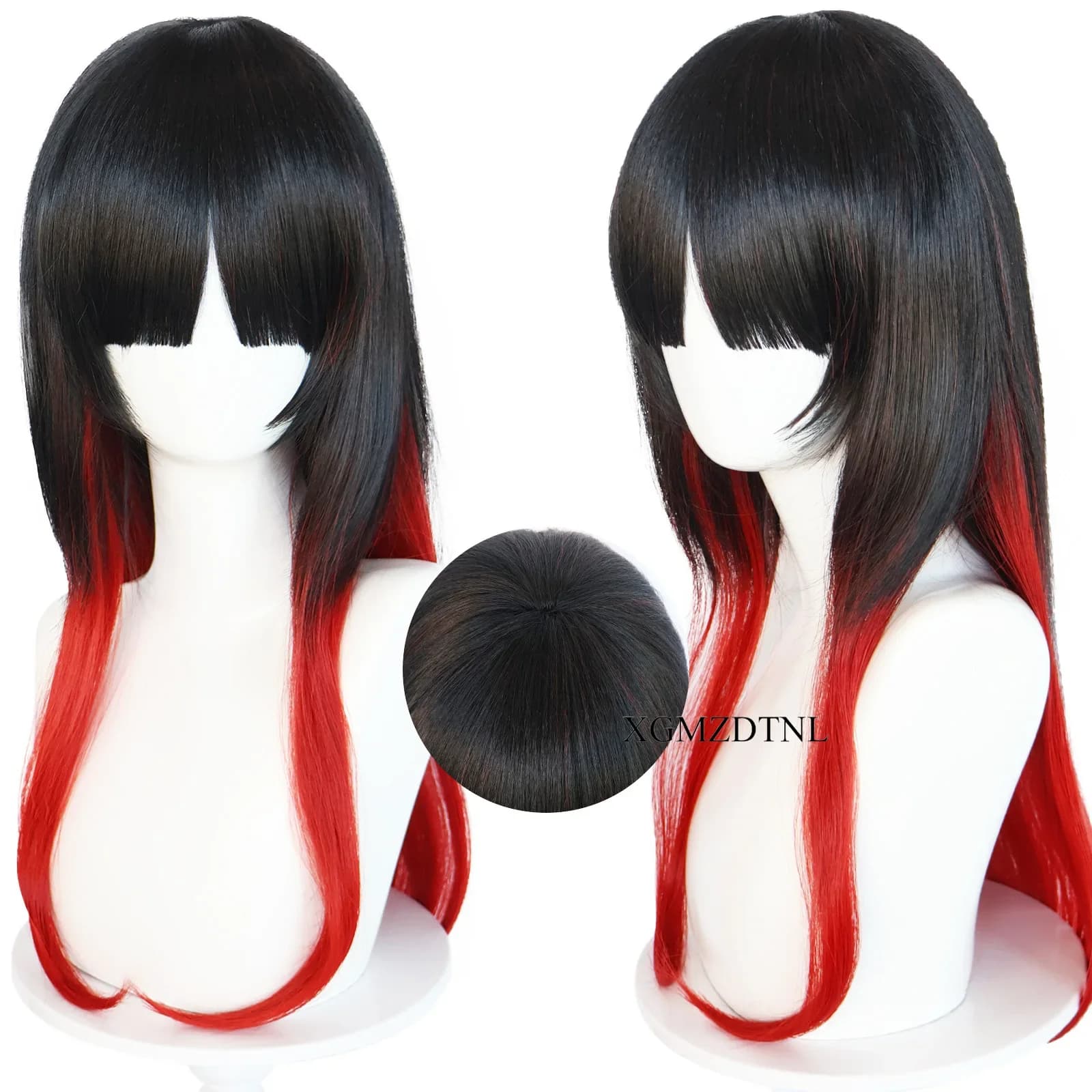 2024 Anime WIND BREAKER Tasuku Tsubakino Cosplay Wig Black Red Gradient 61cm Hair Halloween Roleplay Party Cos Props Wig