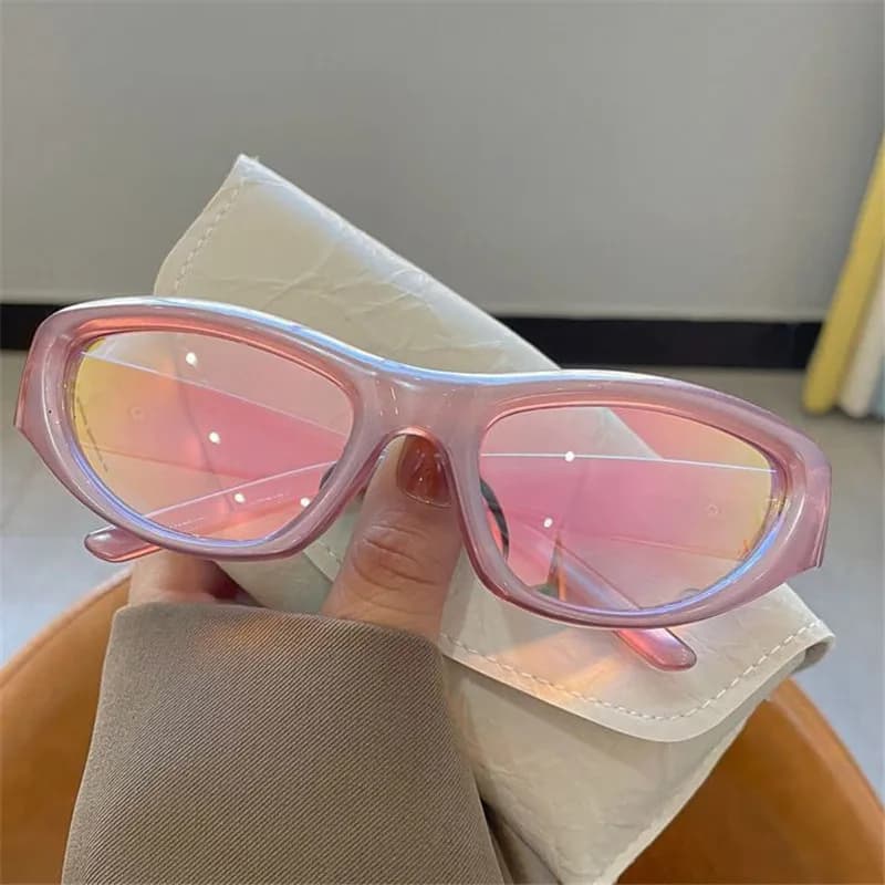 Y2k Punk Sports Sunglasses for Women Men Fashion Mirror Sun Glasses Shades UV400 Driving Outdoor Street Photo Goggle Eyewear
