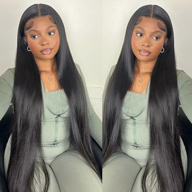 13x6 Straight Lace Front Wigs Human Hair Transparent Lace Front Human Hair Wigs for Women Brazilian Virgin Hair Straight Wigs