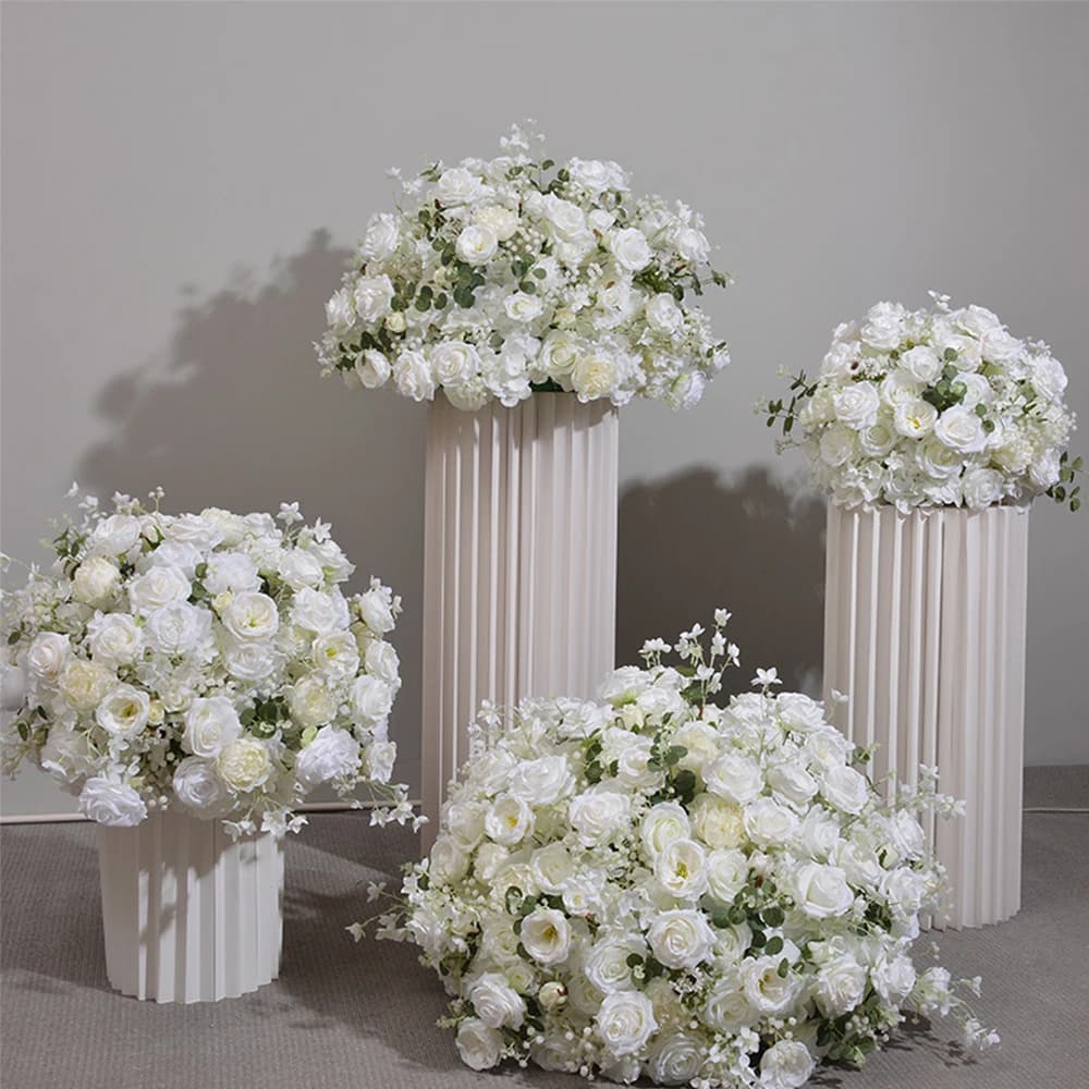 New 40cm Simulated Hydrangea Rose Ball Wedding Table Decoration Flower Proposal Window Exhibition Hall Decor Road Guide Flower
