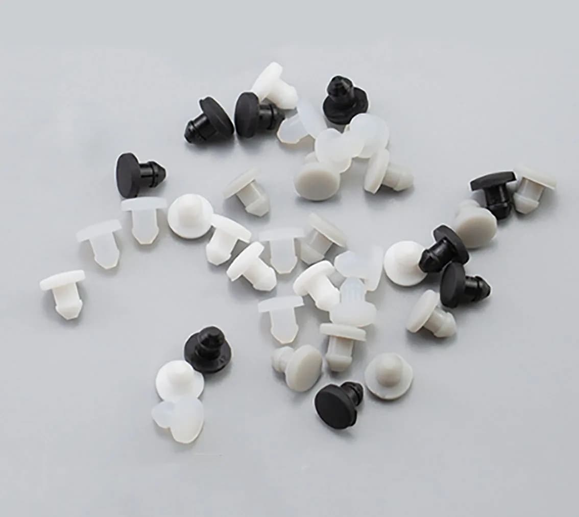 Solid Silicone Rubber Hole Caps 2.5/3/3.5/4mm T-type Plug Cover Snap-on Gasket Blanking End Cap Seal Stopper C=3mm