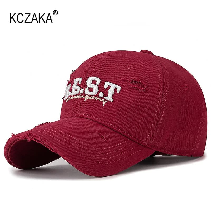 Mens Holes Baseball Cap Casual BEST Letter Embroidery Snapback Caps for Women Street Cotton Soft Top Trucker Dad Hats Sun Hats