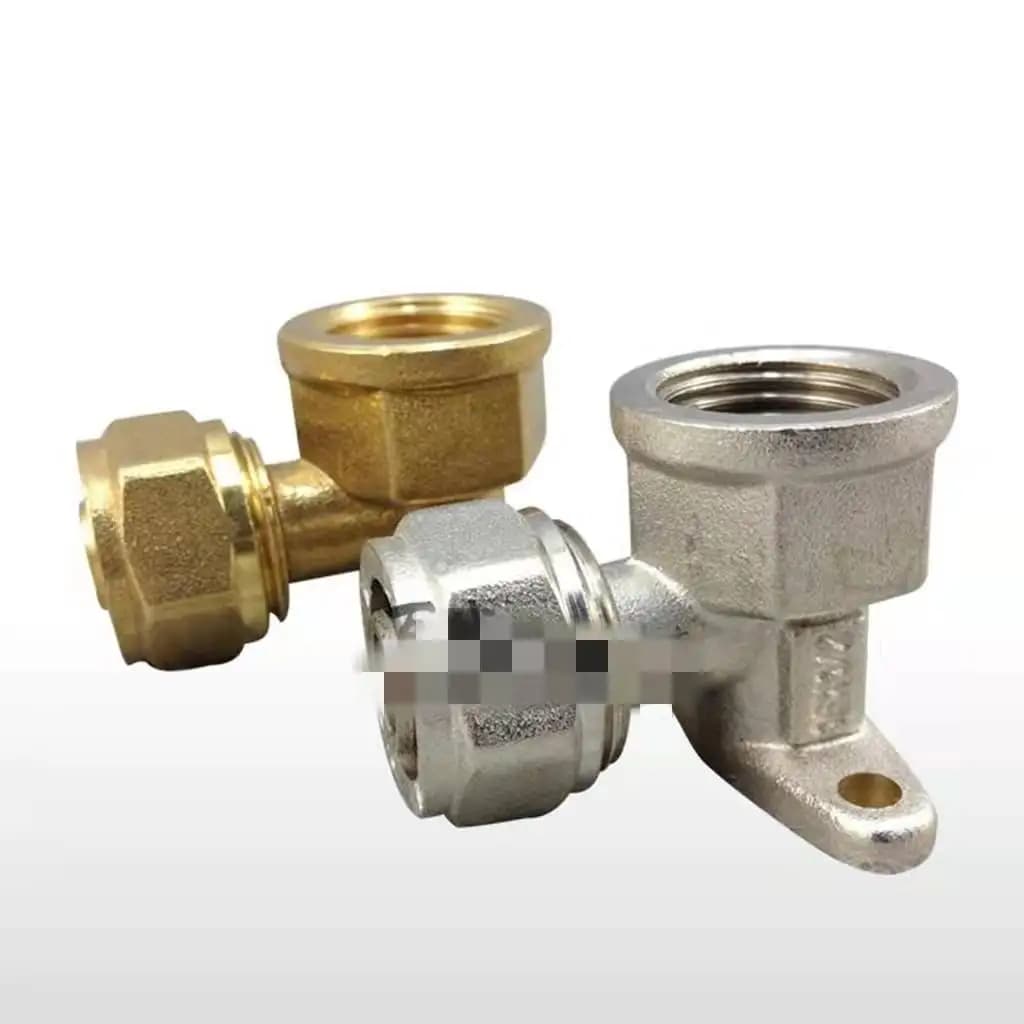 1PC Aluminum-plastic pipe special with seat 90 degree elbow inner wire elbow tap water pipe joint welding elbow