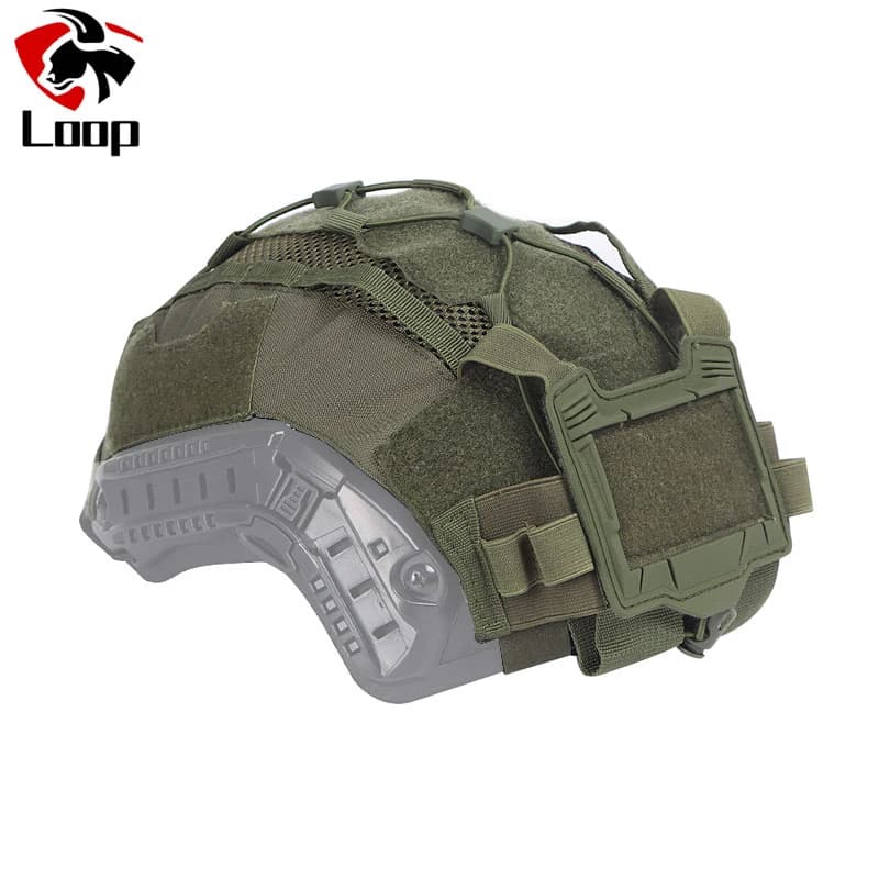 Tactical Helmet Cover For Maritime Helmet with NVG Battery Pouch Hunting Suitable for Military Use and Outdoor Activities