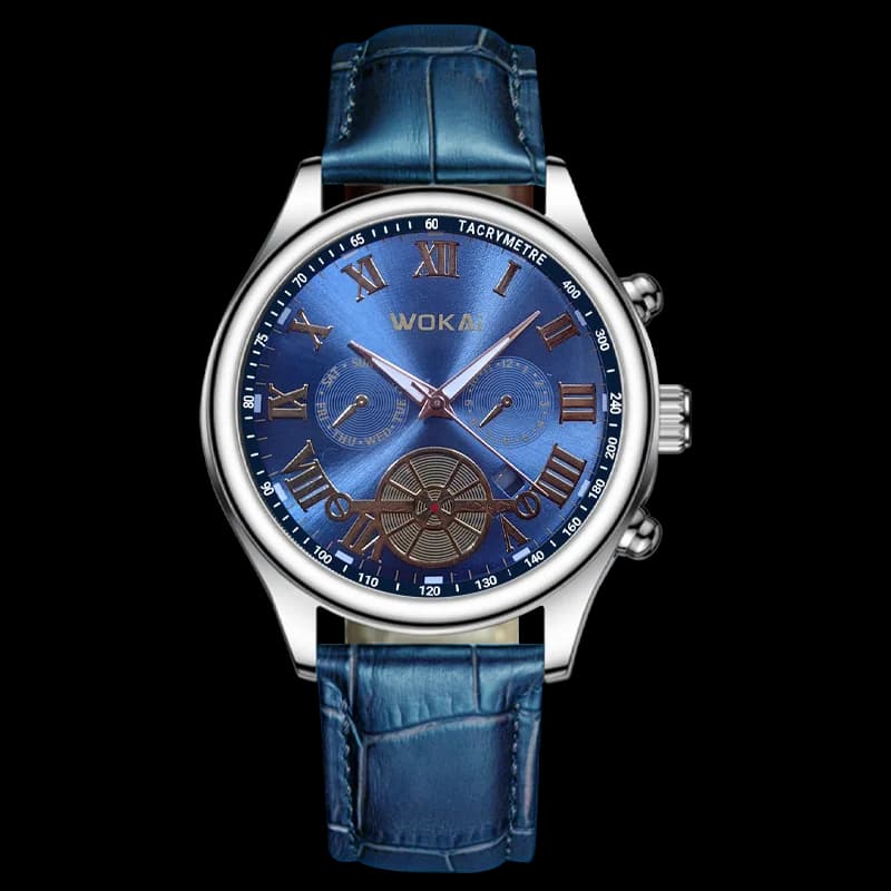 New 2023wokai business watch Quartz sports watch leisure belt men's watch men's watch