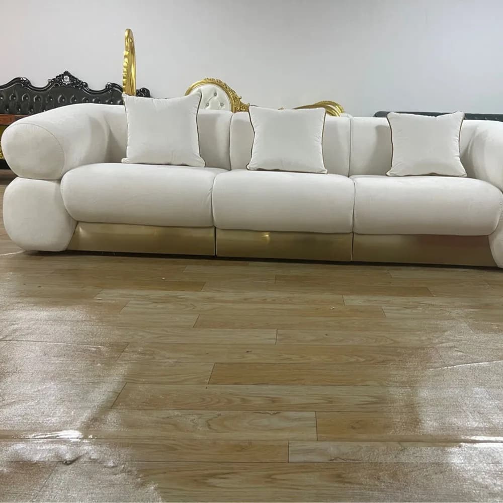 Event White Velvet  Sofa New Modern Wedding Throne Sofa Chair For Sales