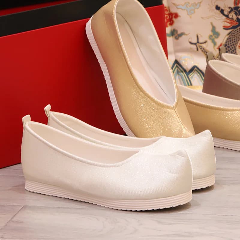 Chinese Style Hanfu Shoes Men Women Ancient Retro Dance Short Boots Yue Opera Cosplay Vintage Boot Footwear Cloth Shoes