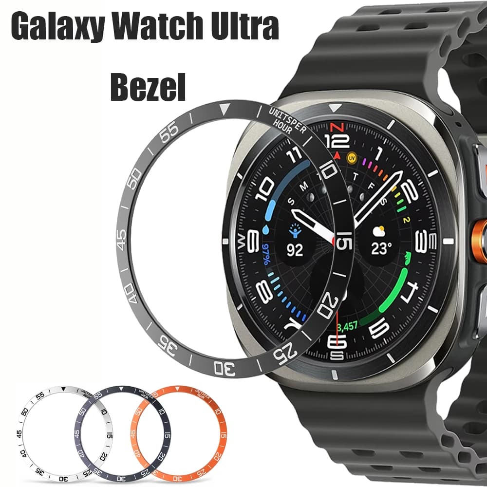 Metal Bezel Cover for Samsung Galaxy Wacth Ultra Smartwatch Adhesive Bumper Time Ring Case Decorate Galaxy Watch Accessories