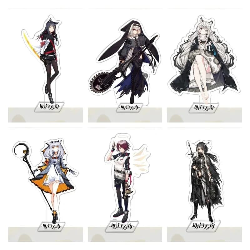 Hot Game Arknights Anime Figures Texas Specter Pramanix Cosplay Acrylic Stands Model Prop Plate Desk Decor Christmas Gift 15CM