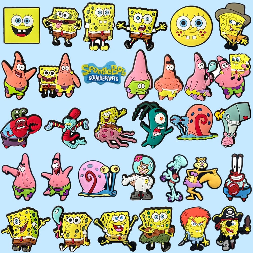 1/32pcs Cute sponge Shoe Charms Accessories Shoe Decoration Pin for Women Grils Gift