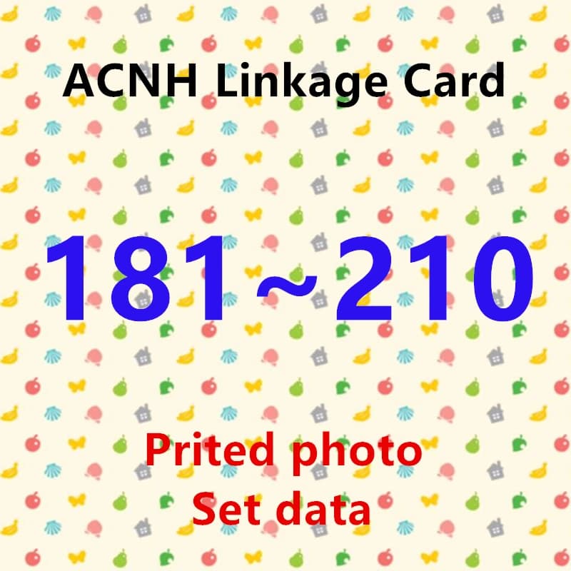 (181 to 210) ACNH NTAG215 NFC Printing Card Work for NS Games Series 2&3 Standard Card