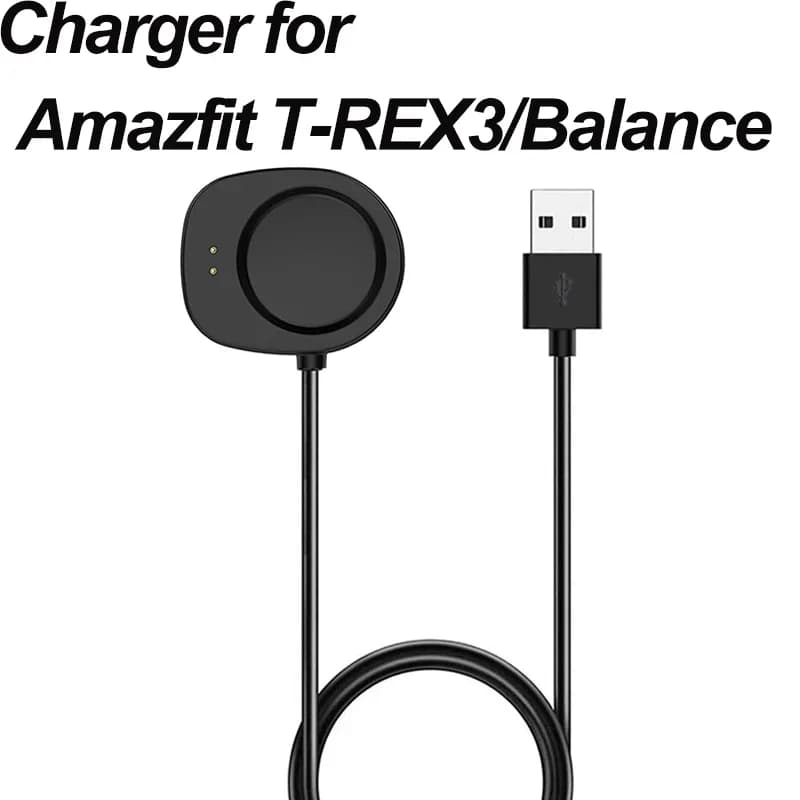 USB Charging Cable Magnetic Power Charging Cord For Amazfit T-Rex3/Amazfit Balance Charger Cable Fast Charging Station Adapter