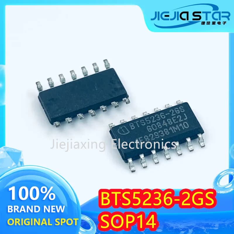 (5/20pieces) BTS5236-2GS BTS5236 automotive computer board turn signal driver IC chip SOP14 100% new electronics