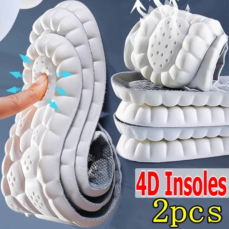 Comfortble Shoe Steppers Insoles Sole Inserts Memory Foam Insoles for Women/Men with Arch Support Massage Insoles