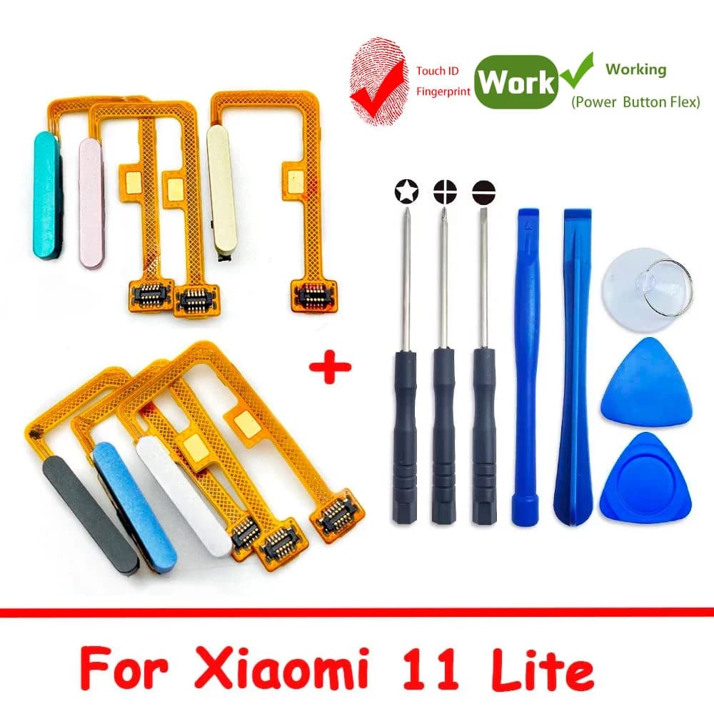 Fingerprint Scanner For Xiaomi 11 Lite / 11 Lite 5G ID Home Button Fingerprint Menu Return Key Recognition Sensor Flex Cable
