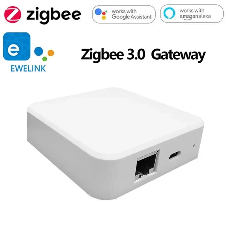 Zigbee 3.0 Smart Ethernet Bridge WIFI Gateway Hub ZB-GW03 ZigBee Products Can Be Flashed Connect EWeLink APP with Alexa Google