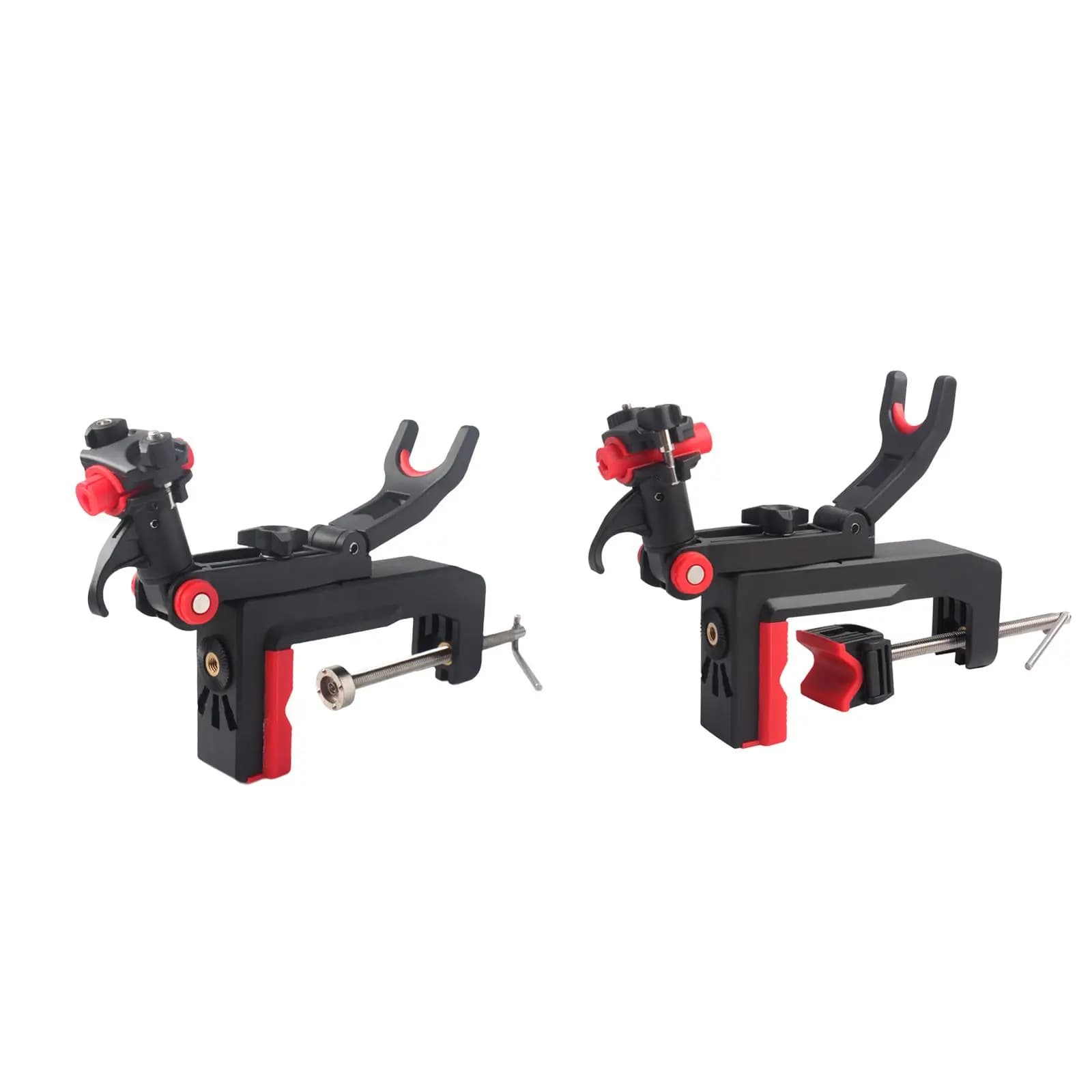 Boat Fishing Rod Holder Rack Large Clamp Opening 360 Degree Adjustable Install Horizontally and Vertically Fishing Rod Rack