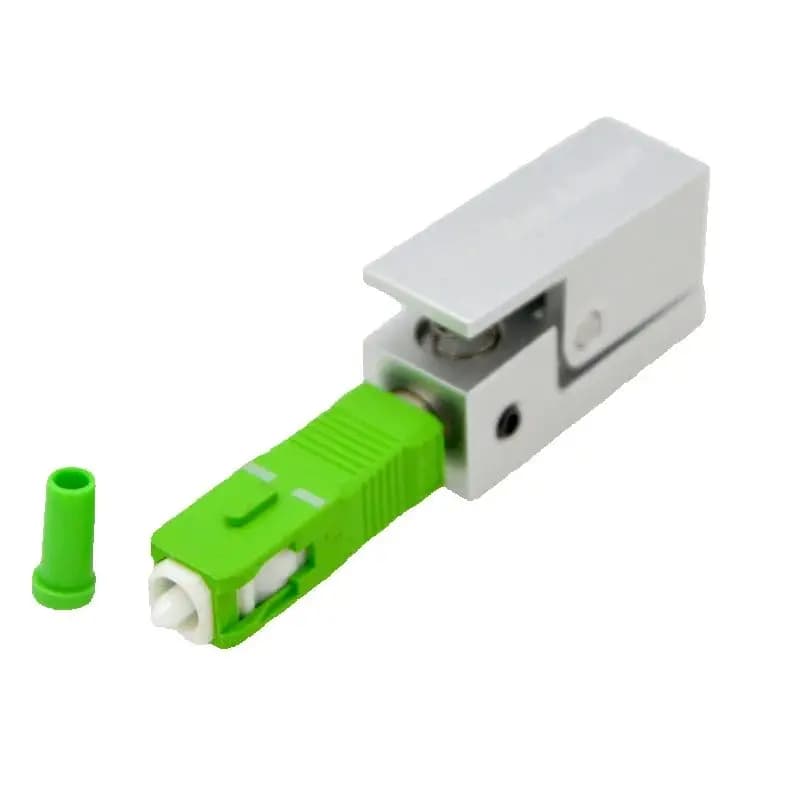 New SC UPC APC Optic Fiber Connector Square Bare Adapter Flange Temporary Succeeded OTDR Test Coupler Optic Equipment Wholesal