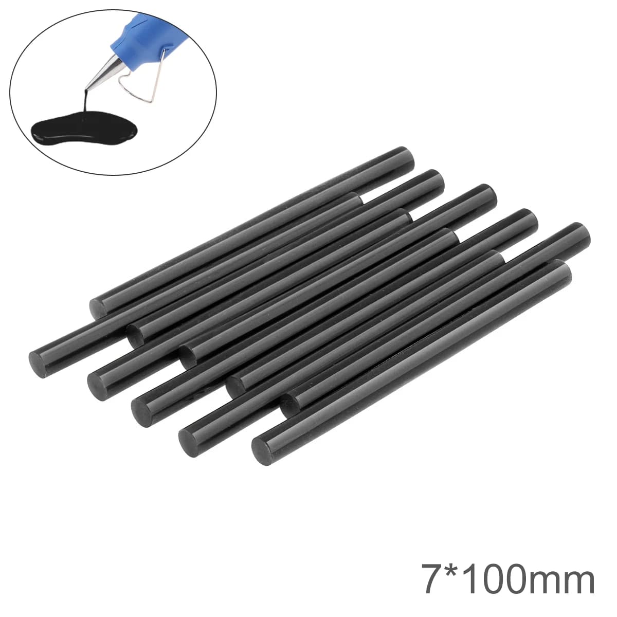 5pcs 10pcs Black Hot Melt Glue Sticks 7mmx100mm Adhesive Home DIY Tools for Hot Melt Glue Gun Craft Album Repair Glue Stick