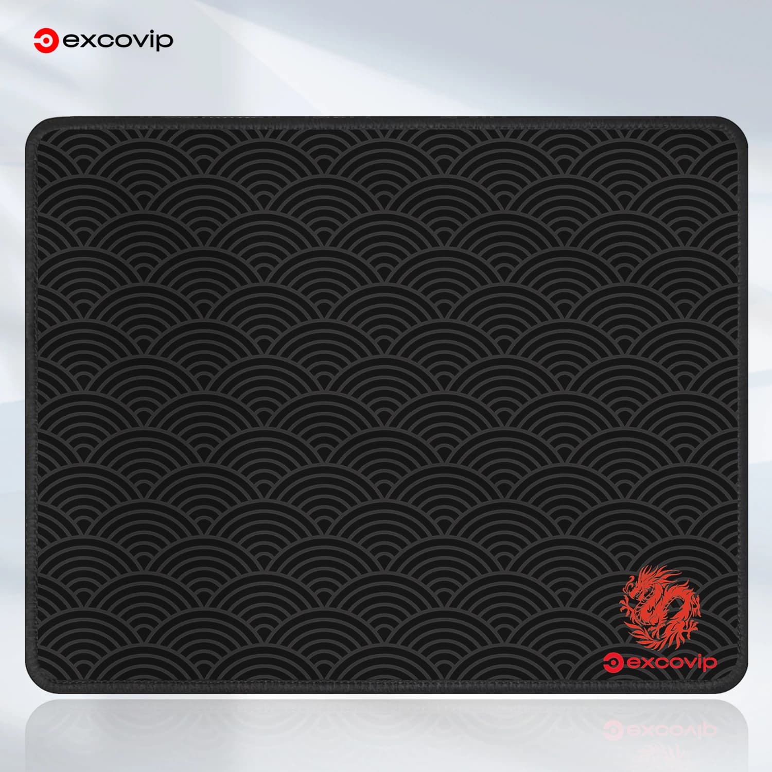 EXCO Gaming Mouse Pad with Stitched Edge Small Office Mousepad Smooth Non-Slip Rubber Base for Laptop Computer Portable Washable