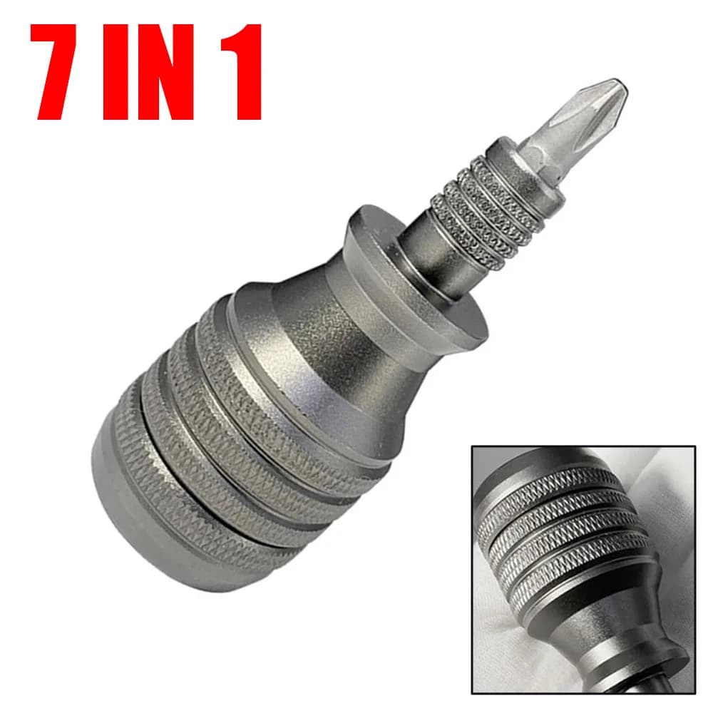 Mini Screwdriver 7 in 1 Precision Screwdrivers  Multi-function Screwdriver Set Magnetic Suction S2 Bit Home Repair Tool