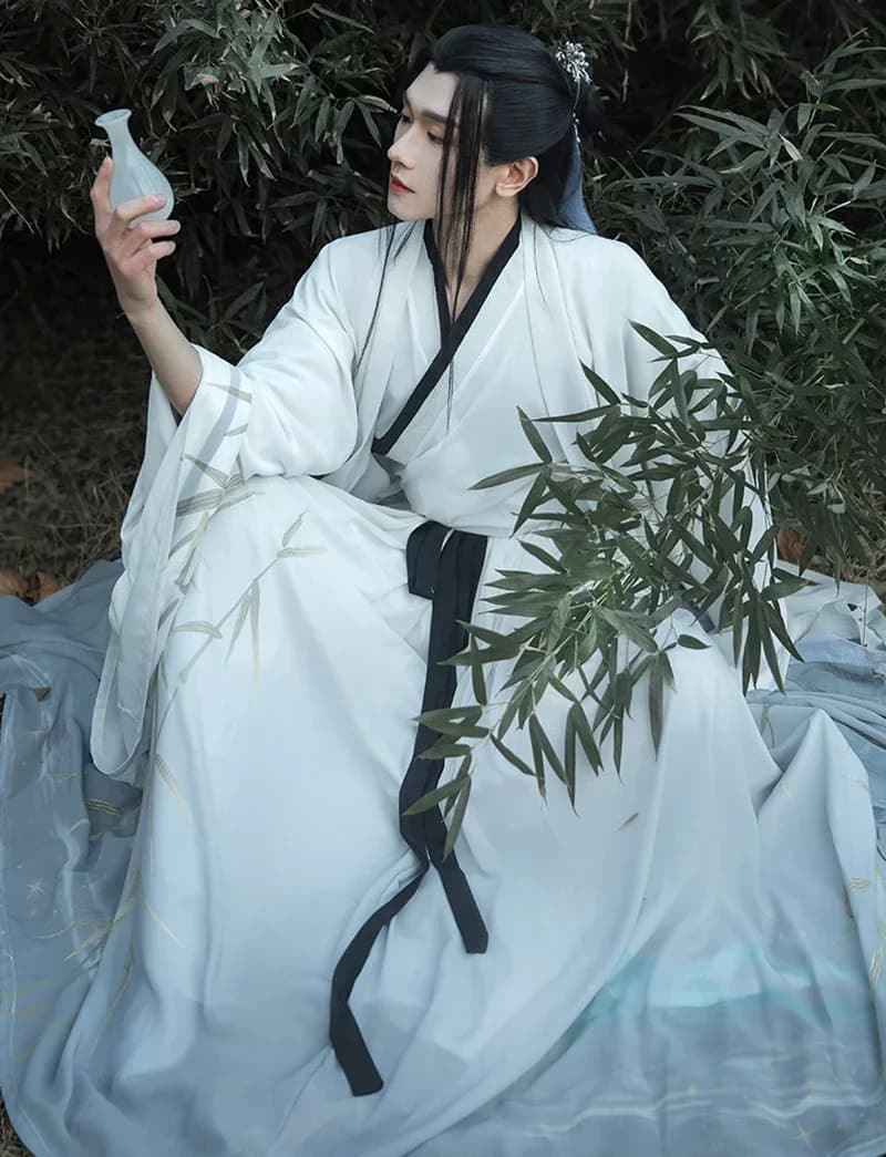 Men Hanfu Costume Chinese Traditional Hanfu Couples Cosplay Costume Dance Dress Blue Gray Purple Halloween Outfits For Men Women
