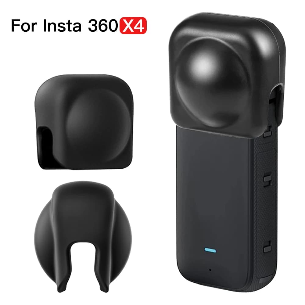 Lens Cap for Insta360 X4 Anti-dust Anti-scratch Cover for Insta360 X4 Lens Silicone Protective Cover Sports Camera Accessories