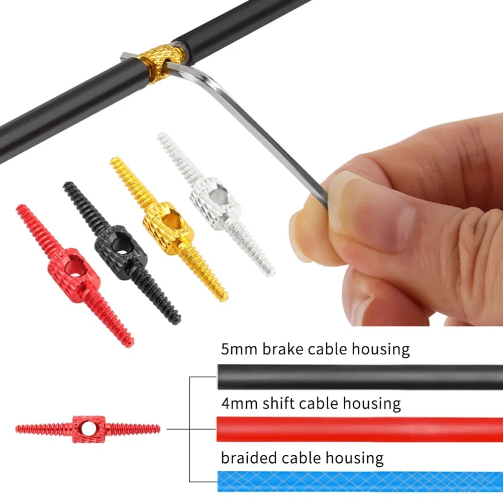 5/10pcs Bicycle Internal Cable Routing Tool for MTB - Brake, Shift & Hydraulic Hose Housing Repair Adapter Kit