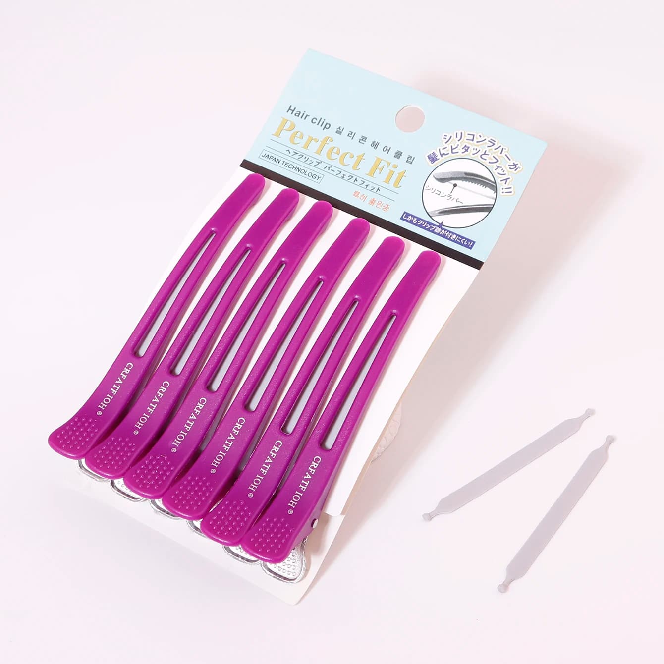 6Pcs Hairdressing Seamless Clip Long Hairpin，No Crease Hairdressing Hairpins，Non-slip Hairpin，Special for real hair wigs