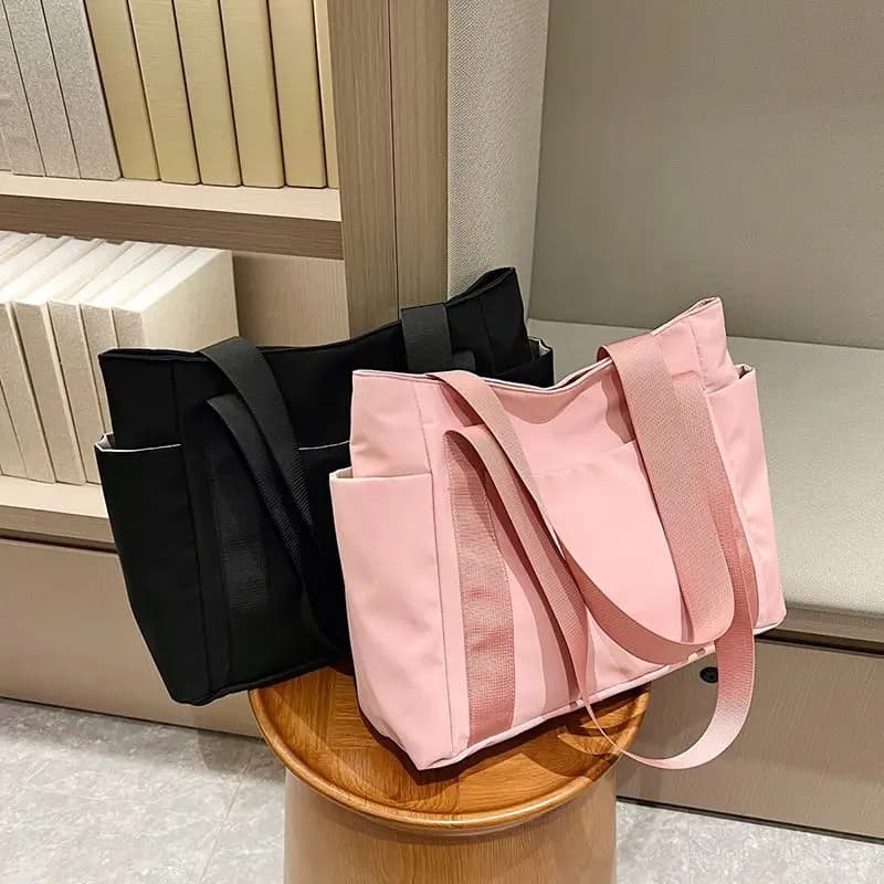Women's Bag Designer Luxury Bags Nylon Commuting Shoulder Handbag Solid Color Tote Bag Mommy Large Capacity Vacation Handbag2024