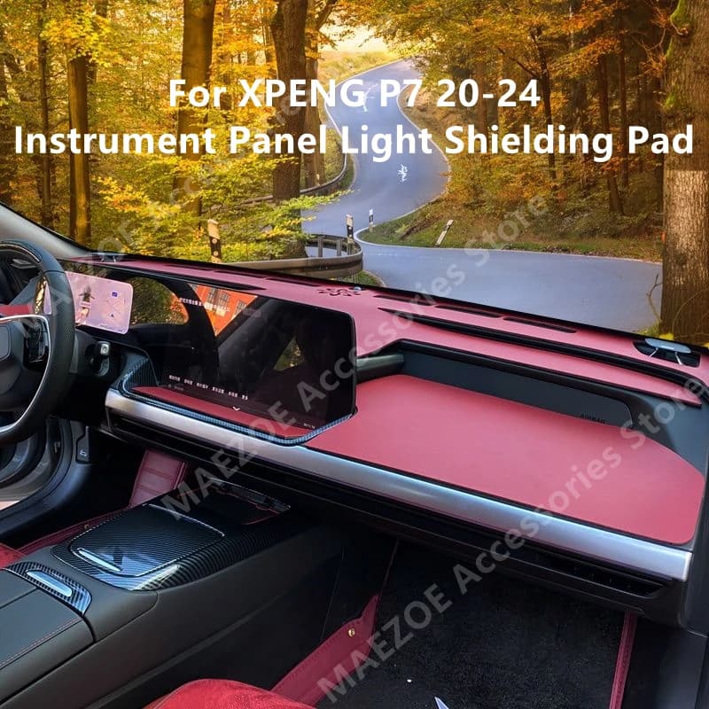 For XPENG P7 20-24 Instrument Panel Light Shielding Pad,Car Interior Decoration Modification Accessories Refit