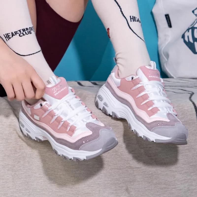 Skechers Women's sneakers Fashion Casual shoes Retro shock-absorbing Panda shoes