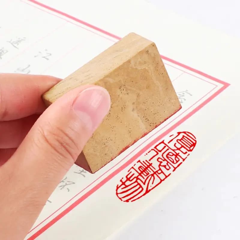 Natural Stone Finished Stamp Seals Chinese Calligraphy Painting Carving Seal Artist Finished Stamps Personalized Gift Stamps