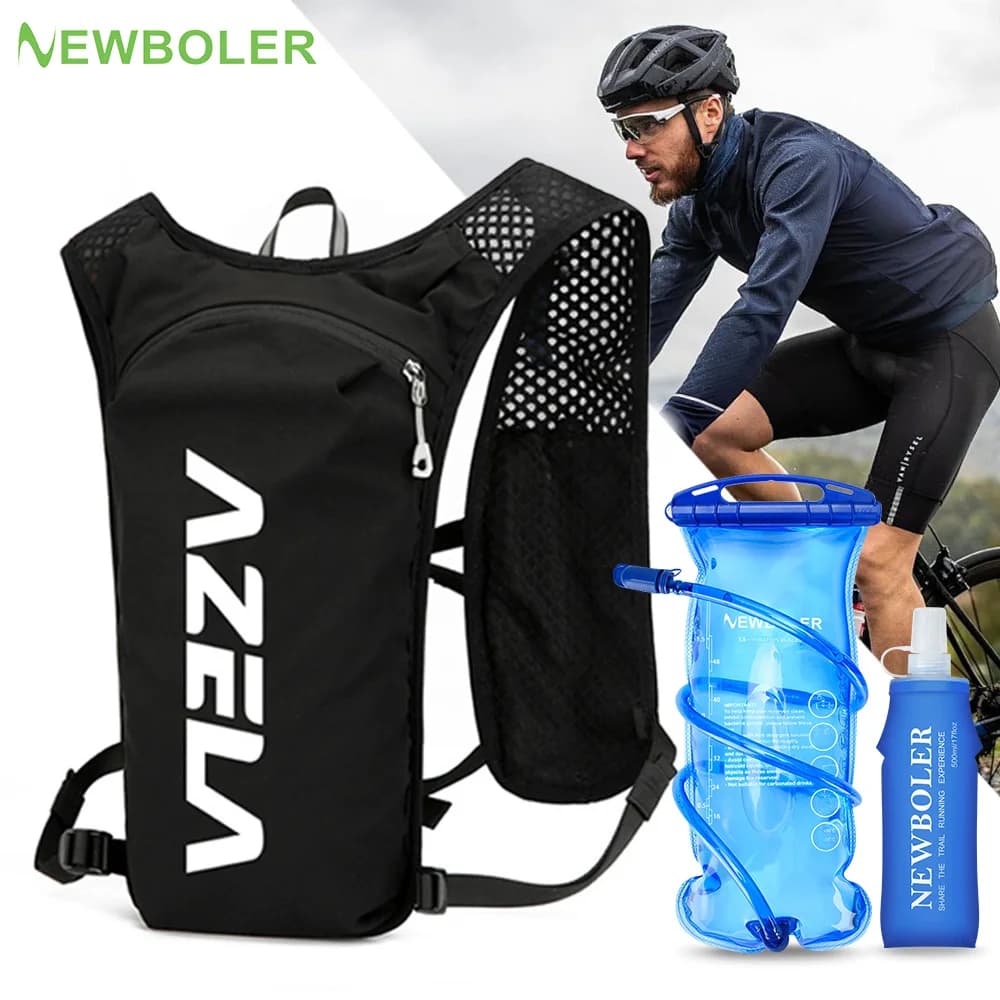 NEWBOLER Trail Running Backpack 5L Ultra Lightweight Hydration Vest Breathable Functional Pack for Marathon Cycling Hiking