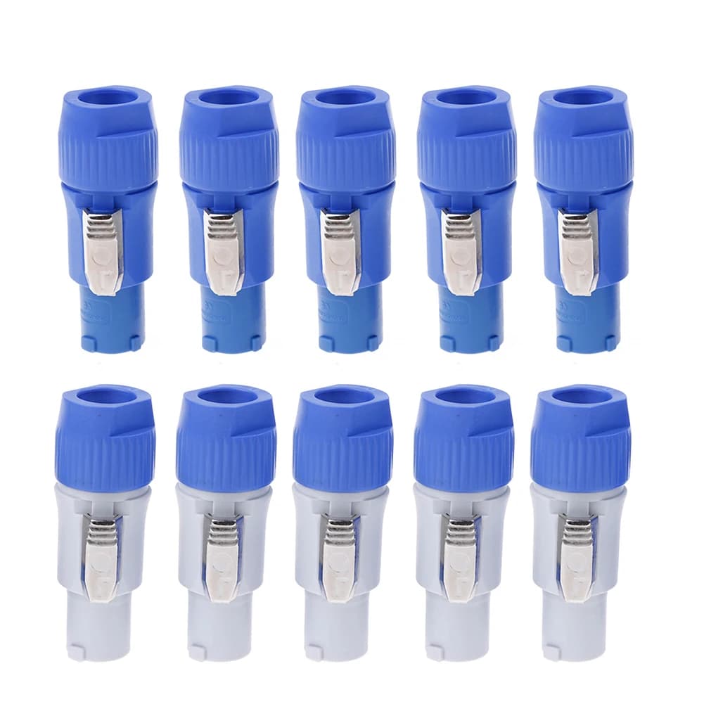 10PCS Powercon Connector Male Plug 3 Pin Speaker Plug 3 Pin Male Power Connector 20A 250V AC Power Plug Adapter