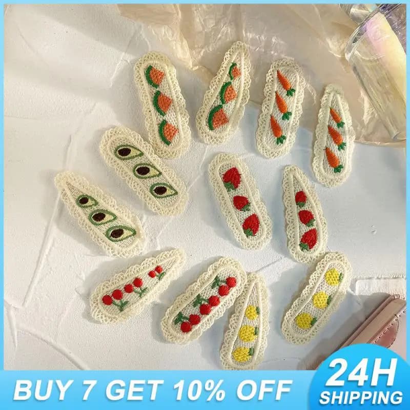 Cute Bb Clip Hair Accessories Practical Baby Card Issuer Strawberry Suitable For Any Hair Type Clothing Accessories Hairpin Cute