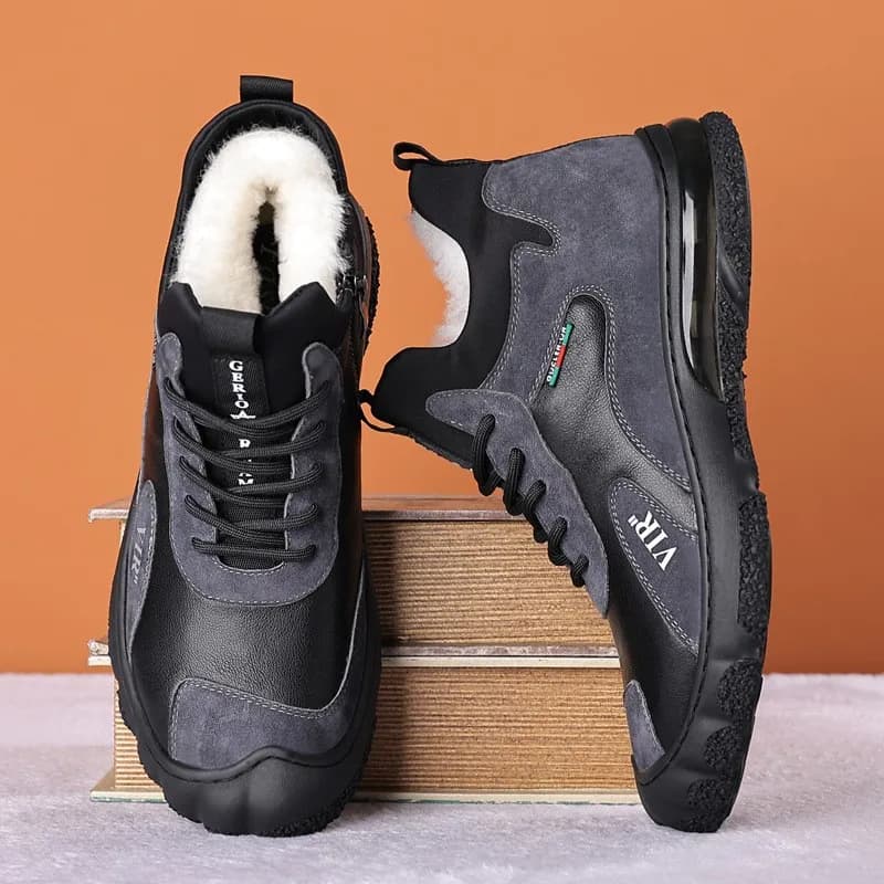 2023 Winter Plush Hiking Sneakers for Men with Thick Soles and High Waists hiking shoes