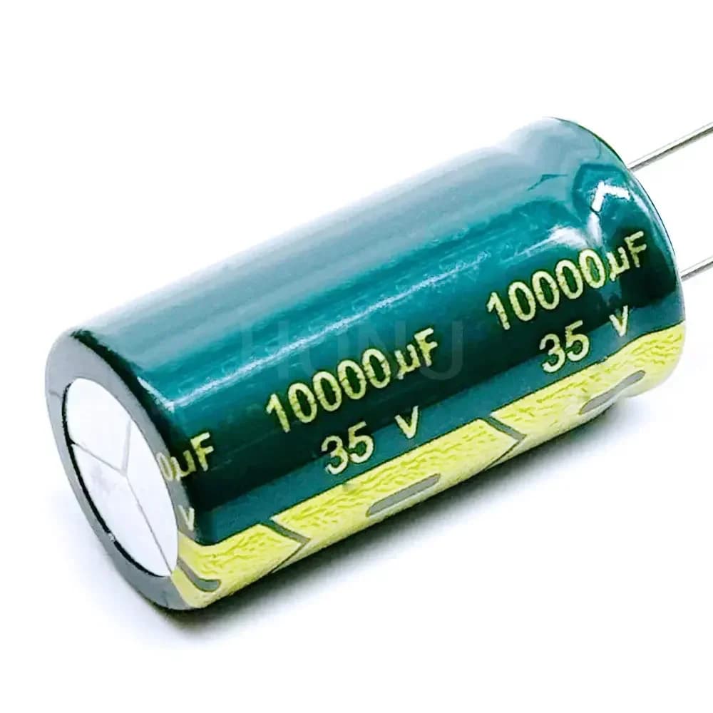 2PCS Low ESR/Impedance high frequency 35v 10000UF aluminum electrolytic capacitor size 18*35mm 10000UF35V 20%